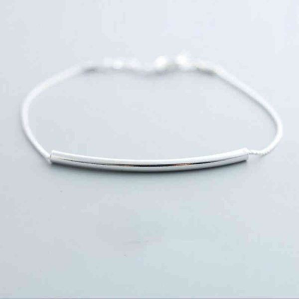 new fashion simple exquisite cross pipe female 925 sterling silver jewelry ornaments wild accessories bracelets sl007, Golden;silver
new fashion simple exquisite cross pipe female 925 sterling silver jewelry ornaments wild accessories bracelets sl007, Golden;silver
