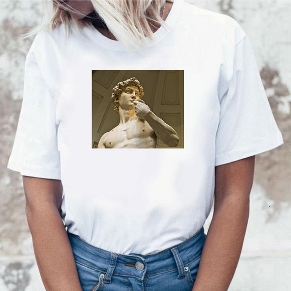 michelangelo скульптура искусство живопись летняя статуя с коротким рукавом harajuku 90s tshirt случайные стиль графическая футболка женщина, White
michelangelo скульптура искусство живопись летняя статуя с коротким рукавом harajuku 90s tshirt случайные стиль графическая футболка женщина, White