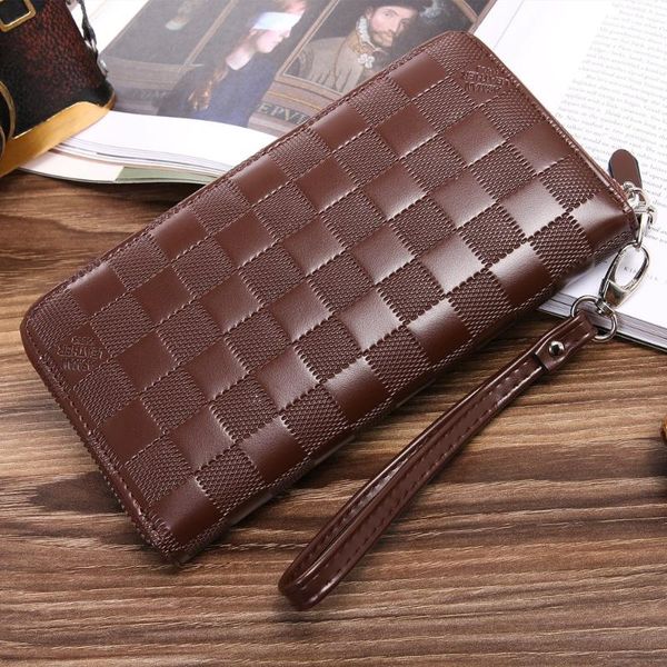 2020 new fashion men wallets pu leather zipper casual design wallet men's long design purse black color clutch card holder, Red;black
2020 new fashion men wallets pu leather zipper casual design wallet men's long design purse black color clutch card holder, Red;black