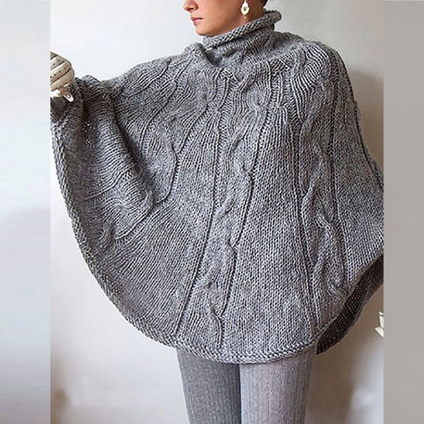 2020 foreign trade autumn and winter new korean style loose high collar knitted sweater coat batwing sleeve elegant cape sweater for women, White;black
2020 foreign trade autumn and winter new korean style loose high collar knitted sweater coat batwing sleeve elegant cape sweater for women, White;black