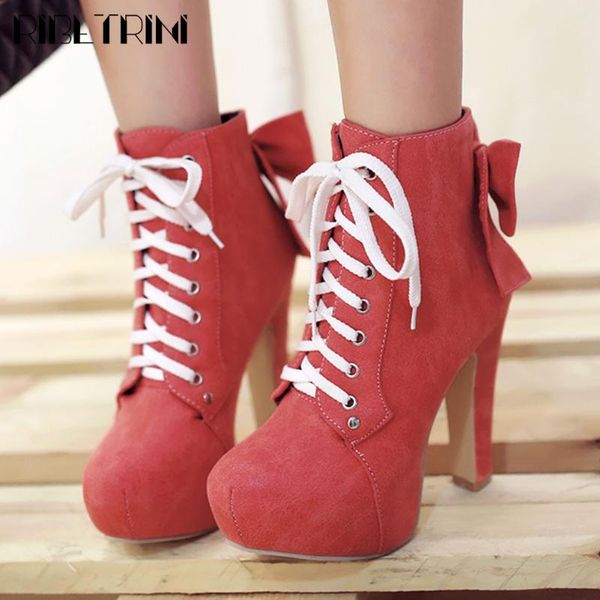 boots ribetrini big size 31-43 ladies fashion bowtie platform ankle shoes lcae up high heels women 2021 party, Black
boots ribetrini big size 31-43 ladies fashion bowtie platform ankle shoes lcae up high heels women 2021 party, Black