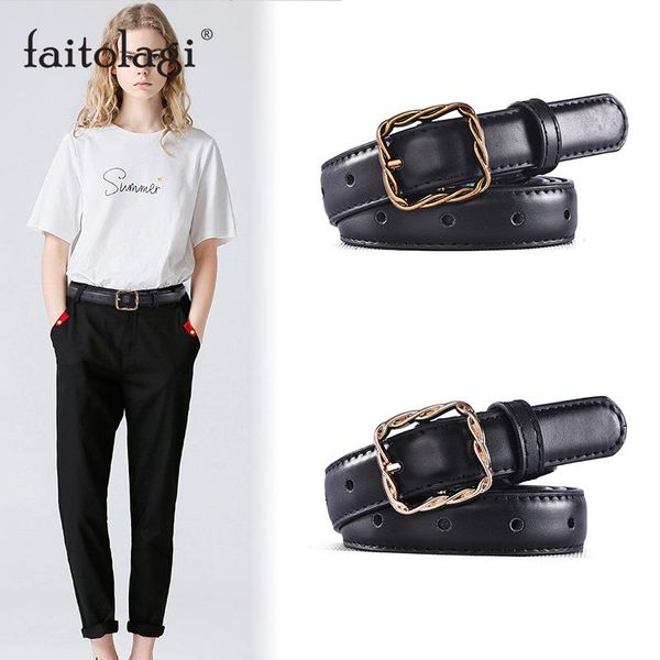 square gold belt for women black pu leather ladies waist belt for jeans dress designer wild female strap waistband riem, Black;brown
square gold belt for women black pu leather ladies waist belt for jeans dress designer wild female strap waistband riem, Black;brown