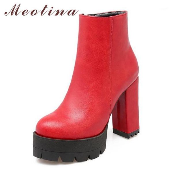 meotina winter ankle boots women high heel motorcycle boots platform round toe block heel short female shoes black1, Black
meotina winter ankle boots women high heel motorcycle boots platform round toe block heel short female shoes black1, Black