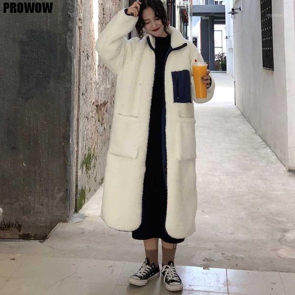 korean lamb wool double-wear stitching cotton jacket women one piece cardigan long sleeve overcoat 2021 winter woman long coats1, Tan;black
korean lamb wool double-wear stitching cotton jacket women one piece cardigan long sleeve overcoat 2021 winter woman long coats1, Tan;black