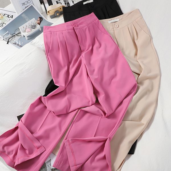 2021 new loose women high-waisted pants straight suit office ladies'trousers summer fashion womens bottom yt50295 tear ln15, Black;white
2021 new loose women high-waisted pants straight suit office ladies'trousers summer fashion womens bottom yt50295 tear ln15, Black;white
