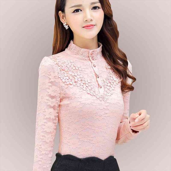 Autumn Elegant Lace Blouse Women Stand Ladies Tops Long Sleeve Button Shirt Fashion Korean Clothes Femme Df2252, White
Autumn Elegant Lace Blouse Women Stand Ladies Tops Long Sleeve Button Shirt Fashion Korean Clothes Femme Df2252, White