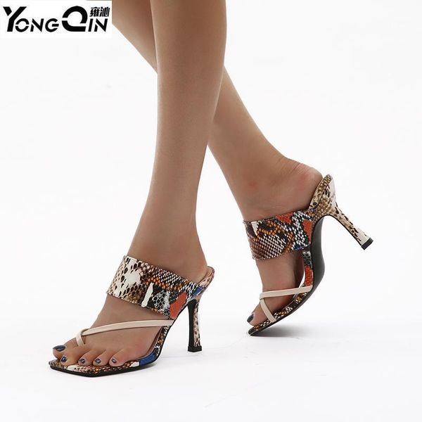 summer new style fashion snake thin high heel sandals patent leather slippers women1, Black
summer new style fashion snake thin high heel sandals patent leather slippers women1, Black