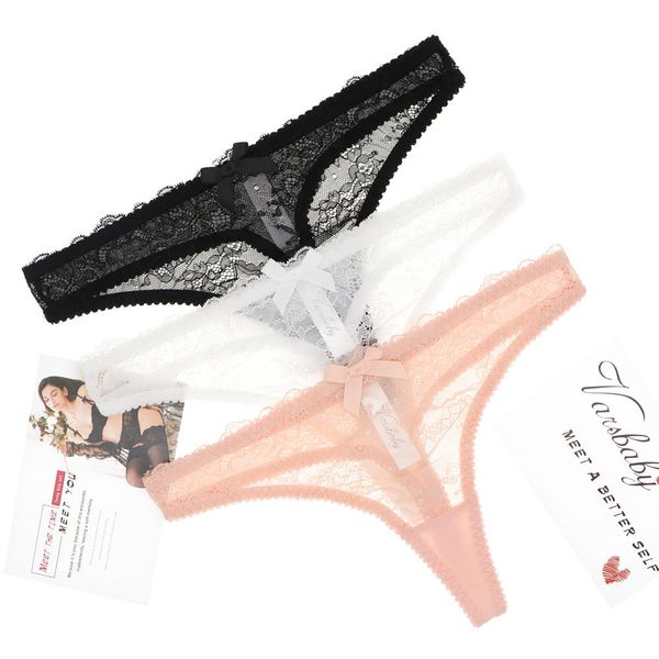 women thong lace low-rise thongs breathable underwear black and pink and white panties 201112, Black;pink
women thong lace low-rise thongs breathable underwear black and pink and white panties 201112, Black;pink
