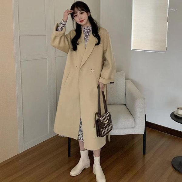 winter women suit collar coat warm retro long woolen coat loose fashion korean french oversize windbreaker ins long sleeve1, Black
winter women suit collar coat warm retro long woolen coat loose fashion korean french oversize windbreaker ins long sleeve1, Black