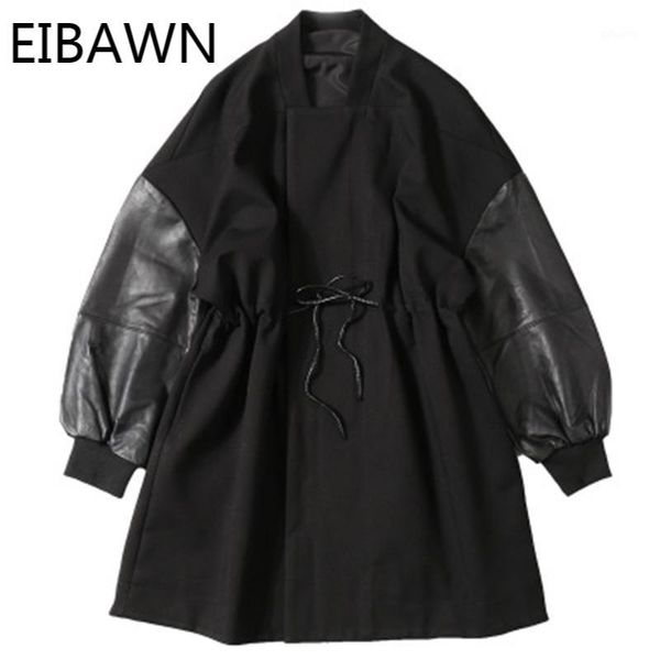 global station 2020 spring new trend leather windbreaker women sheepskin stitching large size version mid-long leather coat1, Black
global station 2020 spring new trend leather windbreaker women sheepskin stitching large size version mid-long leather coat1, Black