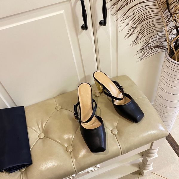 rhodes heeled mule spring/summer 2022 new high-heeled slippers electroplated radish and sandals half-heel height 8cm, Black
rhodes heeled mule spring/summer 2022 new high-heeled slippers electroplated radish and sandals half-heel height 8cm, Black