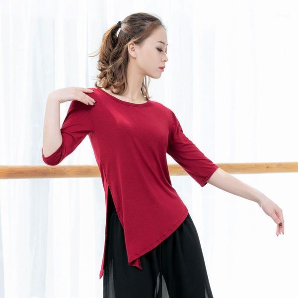 modal mid-sleeve latin belly dance t shirt practice costume for women bellydance dancing clothes dancer wear clothing1, Black;red
modal mid-sleeve latin belly dance t shirt practice costume for women bellydance dancing clothes dancer wear clothing1, Black;red