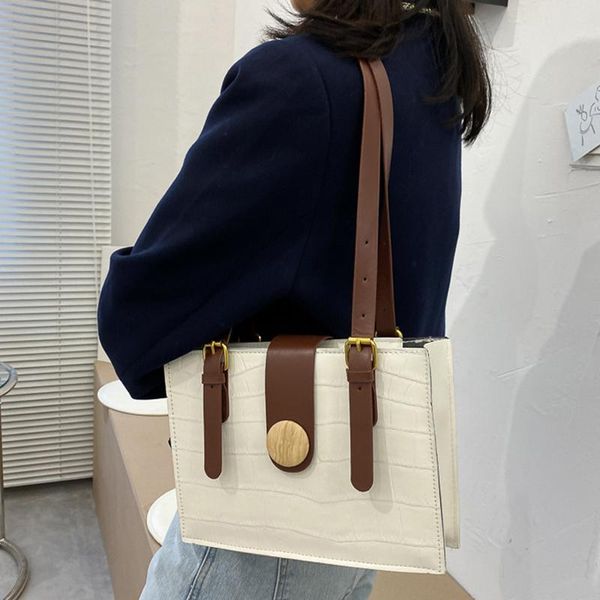 women retro solid color pu leather handbags tote bags casual stone pattern shoulder bag 25*46*6.5cm
women retro solid color pu leather handbags tote bags casual stone pattern shoulder bag 25*46*6.5cm