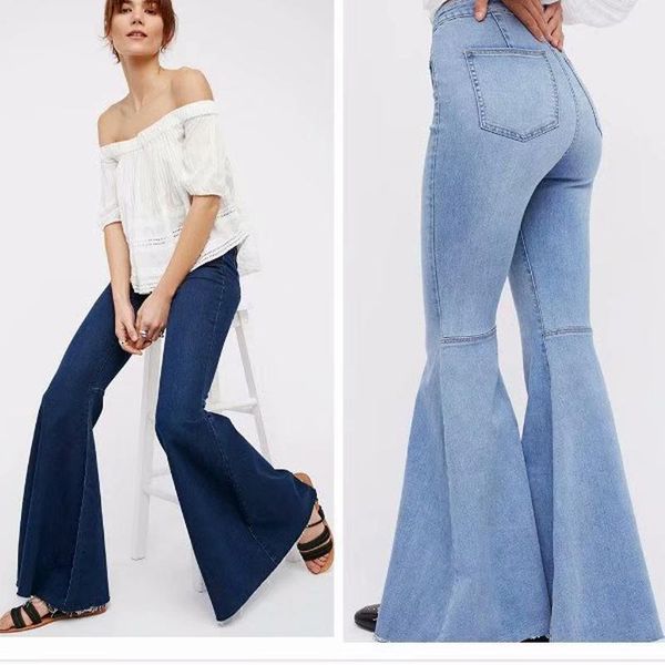 summer washed flare jeans woman denim long trousers vintage women clothes 2019 high waist full length pants stretchy jeans new1, Blue
summer washed flare jeans woman denim long trousers vintage women clothes 2019 high waist full length pants stretchy jeans new1, Blue