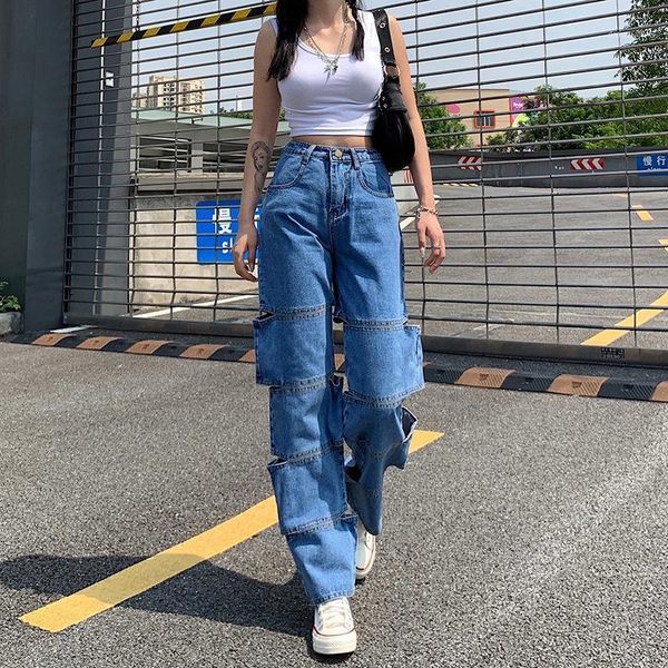 ripped wide-leg straigh women's jeans high waist blue streetwear fashion vintage pants summer fashion loose jeans women1
ripped wide-leg straigh women's jeans high waist blue streetwear fashion vintage pants summer fashion loose jeans women1