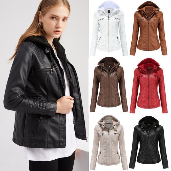 women's jacket autumn winter slim leather stand collar zip hooded suit belt warm windproof motorcycle casual coat jacket #1, Black;brown
women's jacket autumn winter slim leather stand collar zip hooded suit belt warm windproof motorcycle casual coat jacket #1, Black;brown