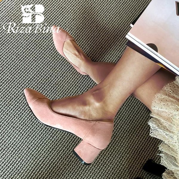 rizabina pointed toe women shoes spring daily casual square heel women pumps fashion party work soft mujer footwear size 33-431, Black
rizabina pointed toe women shoes spring daily casual square heel women pumps fashion party work soft mujer footwear size 33-431, Black