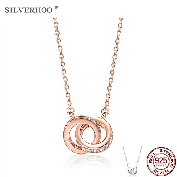 silverhoo 925 sterling silver double loops zircon necklace women collarbone chains the new listing fine jewelry q1214
silverhoo 925 sterling silver double loops zircon necklace women collarbone chains the new listing fine jewelry q1214