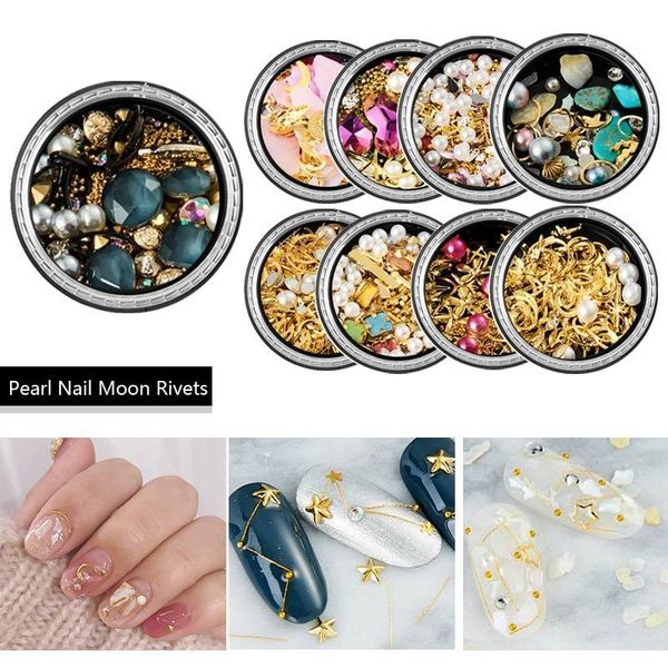 nail art decorations mix color rhinestones stones pearl 3d decoration gems charms nails metal rivet jewelry accessories, Silver;gold
nail art decorations mix color rhinestones stones pearl 3d decoration gems charms nails metal rivet jewelry accessories, Silver;gold