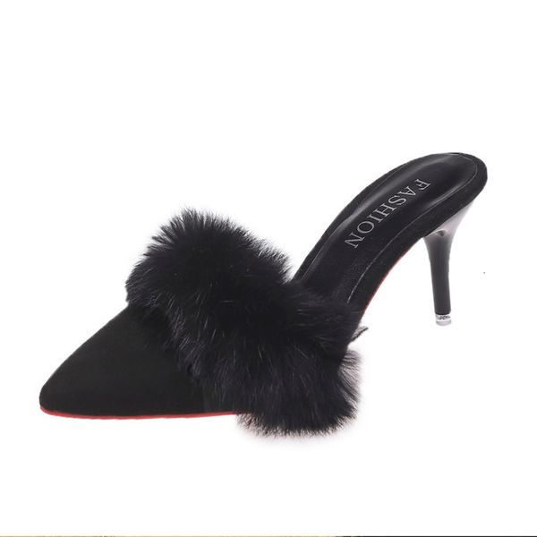 2021 new women's pumps ffy ladies slippers high heels flock stiletto fashion shoes slip on pointed toe comfort woman footwear yxju, Black
2021 new women's pumps ffy ladies slippers high heels flock stiletto fashion shoes slip on pointed toe comfort woman footwear yxju, Black