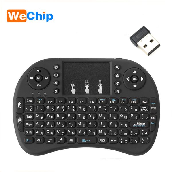 wechip i8 russian english version 2.4ghz wireless keyboard air mouse with touchpad handheld work with android tv box mini pc 18
wechip i8 russian english version 2.4ghz wireless keyboard air mouse with touchpad handheld work with android tv box mini pc 18