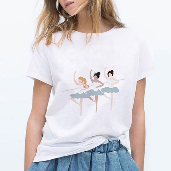 ballet girls printed t shirt women t shirt harajuku casual short sleeve t shirts cute hipster female tee shirts clothes, White
ballet girls printed t shirt women t shirt harajuku casual short sleeve t shirts cute hipster female tee shirts clothes, White