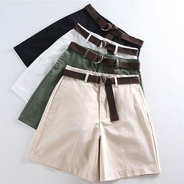 women's shorts for women all-match 4 solid color sashes casual a-line high waist slim short femme chic s-xxl ladies bottom, White;black
women's shorts for women all-match 4 solid color sashes casual a-line high waist slim short femme chic s-xxl ladies bottom, White;black