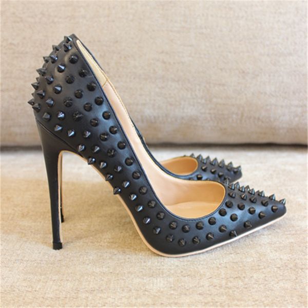 fashionable fret women's black-matted bombs studded tips pointed toe size33-43 10cm cm 8cm party shoes uuoc
fashionable fret women's black-matted bombs studded tips pointed toe size33-43 10cm cm 8cm party shoes uuoc