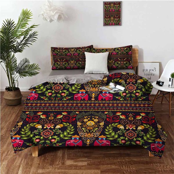 traditional pattern colorful paisley border floral details s tribal artworkbedding 3-piece set
traditional pattern colorful paisley border floral details s tribal artworkbedding 3-piece set