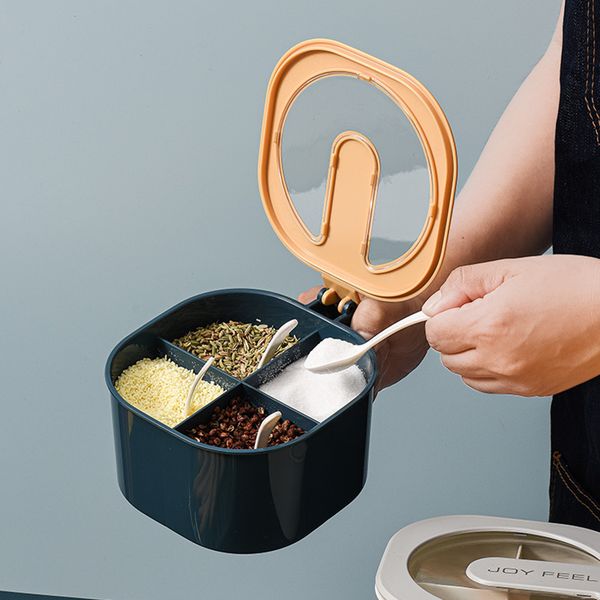 seasoning box four in one spice jar kitchen storage set three in one kitchen storage with lid household kitchen tools
seasoning box four in one spice jar kitchen storage set three in one kitchen storage with lid household kitchen tools