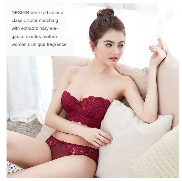 new online celebrity girl small chest thick cup gathered bra set slip comfortable half cup bra tube underwear c1211, Black;white
new online celebrity girl small chest thick cup gathered bra set slip comfortable half cup bra tube underwear c1211, Black;white