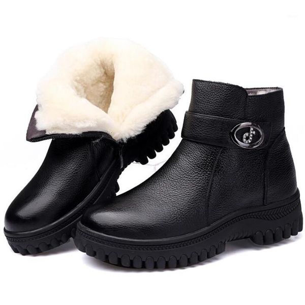 boots cowhide winter women flat wedges non-slip short white wool warm snow leather shoes1, Black
boots cowhide winter women flat wedges non-slip short white wool warm snow leather shoes1, Black