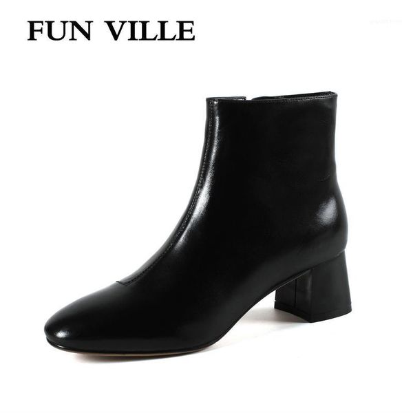 boots fun ville fashion women ankle genuine leather autumn winter round toe woman casual ladies work1, Black
boots fun ville fashion women ankle genuine leather autumn winter round toe woman casual ladies work1, Black