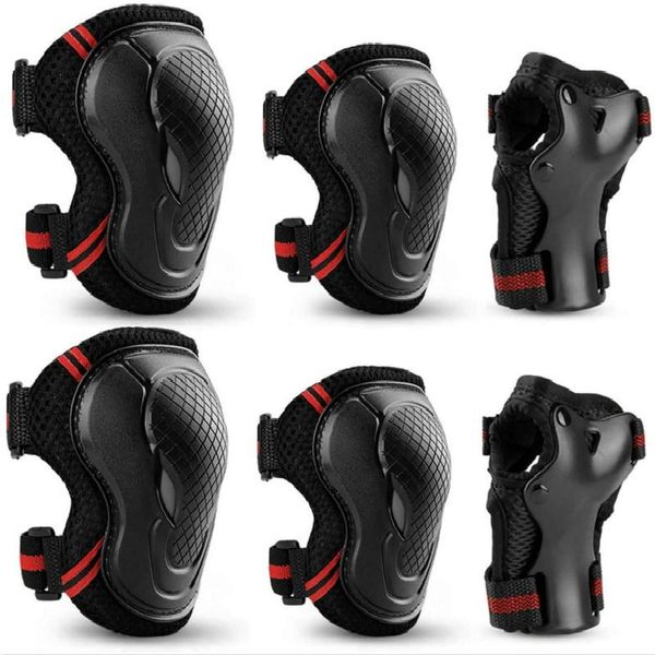 elbow & knee pads 6pcs children adults skating protective gear set boys girls protector wrist support sports safety skateboard, Black;gray
elbow & knee pads 6pcs children adults skating protective gear set boys girls protector wrist support sports safety skateboard, Black;gray