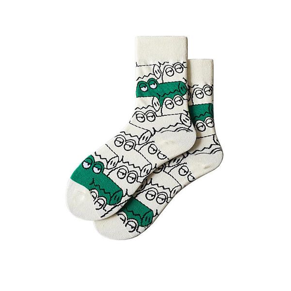 original cartoon crocodile fashion couple middle tube socks male graffiti simple korean fashion socks, Black
original cartoon crocodile fashion couple middle tube socks male graffiti simple korean fashion socks, Black