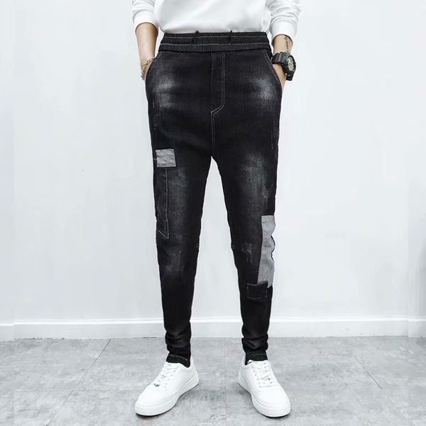 spring and summer new jeans trend korean slim fit small leg men's youth leisure pants, Blue
spring and summer new jeans trend korean slim fit small leg men's youth leisure pants, Blue