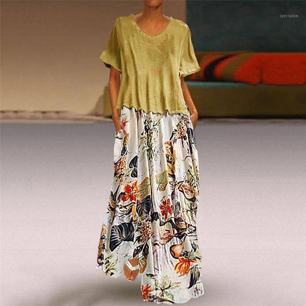 women vintage plus size summer dress print patchwork o-neck two pieces pockets maxi dress party summer dresses 2019 vestidos1, Black;gray
women vintage plus size summer dress print patchwork o-neck two pieces pockets maxi dress party summer dresses 2019 vestidos1, Black;gray