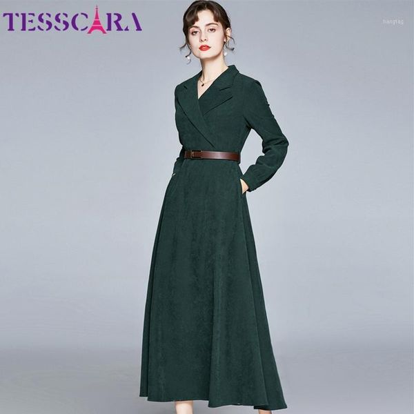 tesscara women autumn winter elegant blazer dress festa long office party robe femme a-line designer green vestidos1, Black;gray
tesscara women autumn winter elegant blazer dress festa long office party robe femme a-line designer green vestidos1, Black;gray