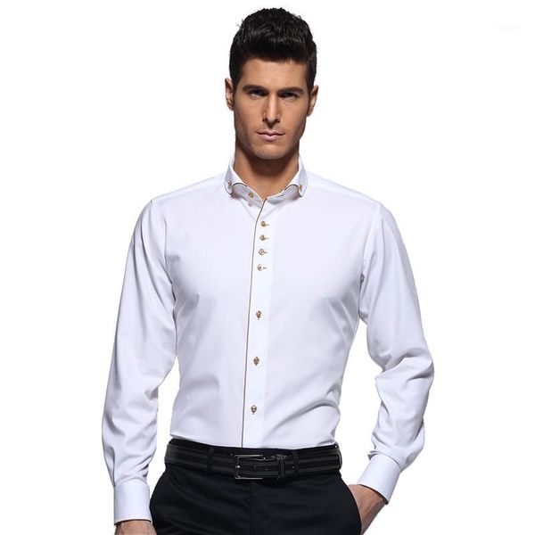 windsor collar white shirt men's long sleeve business gentleman slim dress shirt1, White;black
windsor collar white shirt men's long sleeve business gentleman slim dress shirt1, White;black