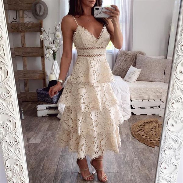 white lace summer dress women spaghetti strap backless v neck cascading ruffles dress holiday beach dress 2020, Black;gray
white lace summer dress women spaghetti strap backless v neck cascading ruffles dress holiday beach dress 2020, Black;gray