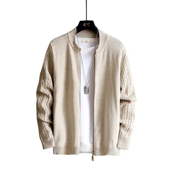 2021 autumn and winter men's sweater long sleeve slim trend korean cardigan casual fashion sweater coat, White;black
2021 autumn and winter men's sweater long sleeve slim trend korean cardigan casual fashion sweater coat, White;black
