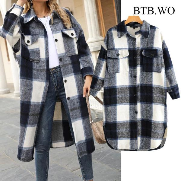 sleeve 2020 plaid women's outerwear overcoat loose btb.wo vintage long female woolen coat pockets chic za kqrkl, Black
sleeve 2020 plaid women's outerwear overcoat loose btb.wo vintage long female woolen coat pockets chic za kqrkl, Black