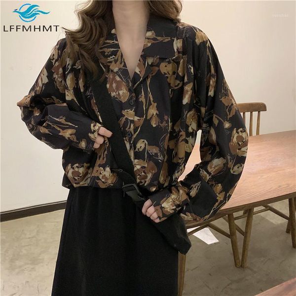 women spring fashion vintage printed lapel long sleeve shirt office lady v-neck casual loose wild blouse female korean style, White
women spring fashion vintage printed lapel long sleeve shirt office lady v-neck casual loose wild blouse female korean style, White