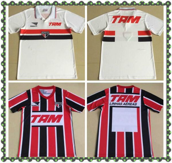 1993 1994 sao paulo retro soccer jerseys black red white 93 94 classic vintage home and away football shirt thai quality, Black;yellow
1993 1994 sao paulo retro soccer jerseys black red white 93 94 classic vintage home and away football shirt thai quality, Black;yellow