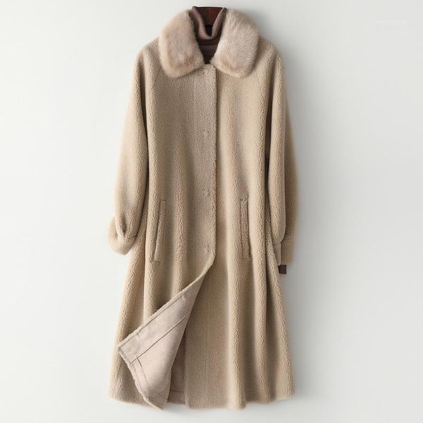 autumn winter coat women clothes 2019 real fur coat collar wool jacket korean vintage sheep shearling suede lining 37561, Black
autumn winter coat women clothes 2019 real fur coat collar wool jacket korean vintage sheep shearling suede lining 37561, Black