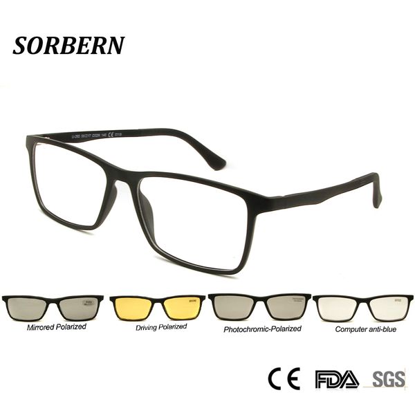 sorbern 4 in 1 polarized magnetic sunglasses clip on glasses ultem optical frame computer anti blue lens eyewear
sorbern 4 in 1 polarized magnetic sunglasses clip on glasses ultem optical frame computer anti blue lens eyewear