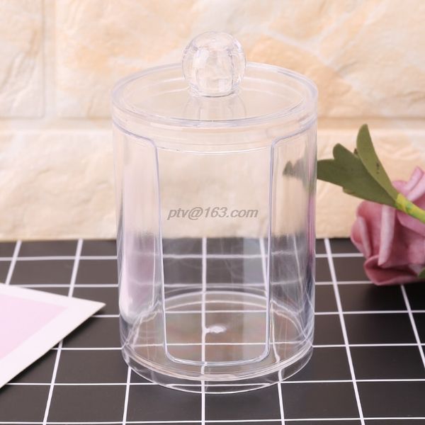 transparent plastic organizer box round container storage makeup cotton pad swab q1218
transparent plastic organizer box round container storage makeup cotton pad swab q1218