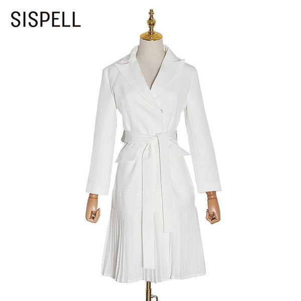 sispell lace up bowknot for female costs lapel collar long sleeve high waist slimming patchwork ruffle wome's elegant coats tide, Tan;black
sispell lace up bowknot for female costs lapel collar long sleeve high waist slimming patchwork ruffle wome's elegant coats tide, Tan;black