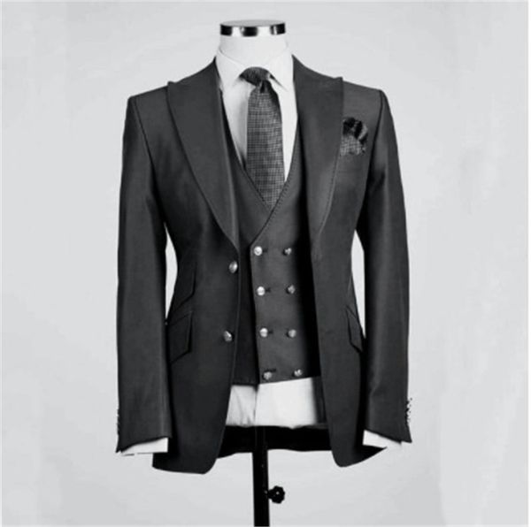 classic two buttons wedding tuxedos peak lapel slim fit suits for men groomsmen suit prom formal suits (jacket+pants+vest+tie) w603, Black;gray
classic two buttons wedding tuxedos peak lapel slim fit suits for men groomsmen suit prom formal suits (jacket+pants+vest+tie) w603, Black;gray