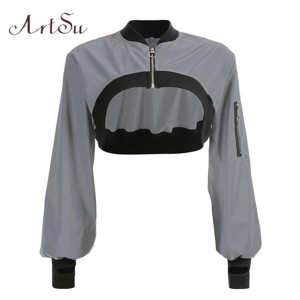 fashion reflective jacket women long sleeve crop jacket women ladies short jackets outerwear streetwear punk asco20293, Black;brown
fashion reflective jacket women long sleeve crop jacket women ladies short jackets outerwear streetwear punk asco20293, Black;brown